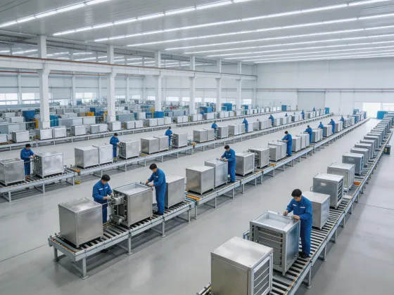 FrostLine Industrial manufacturing facility aerial view