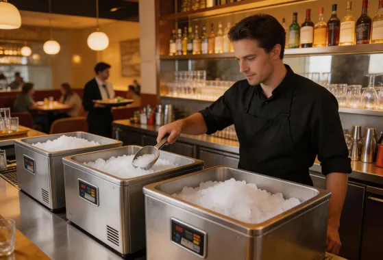 Ice machines in a commercial food service environment