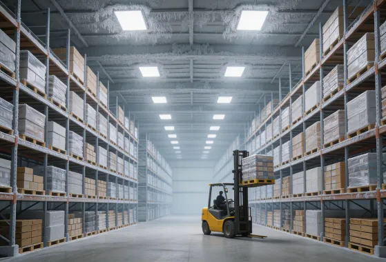 Cold chain logistics warehouse with FrostLine refrigeration